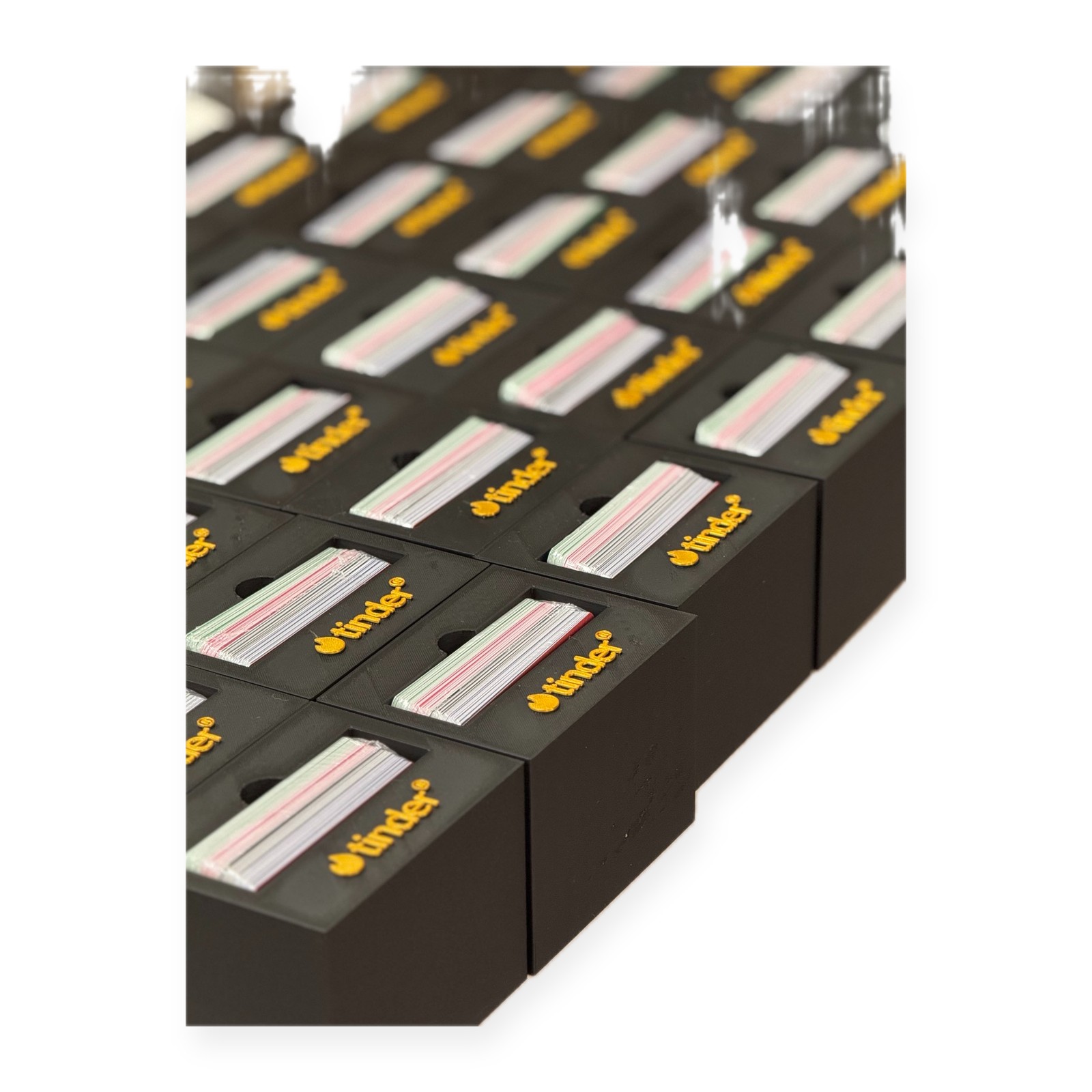 Cajas Tinder con interior impreso en 3D, Imprymo