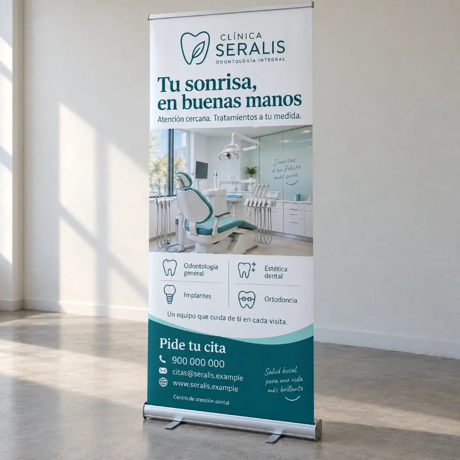 Roll-up 85 x 200 impreso por Imprymo